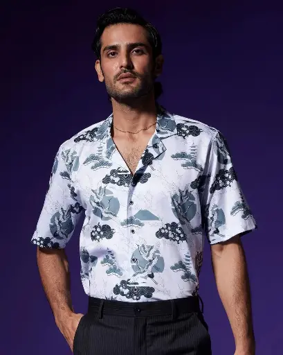 MEN'S COTTAN PRINTED STYLISH DESIGNED SHIRT