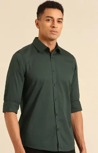 PLAIN MEN'S EXCLUSIVE COTTAN FABRIC STYLISH SHIRT